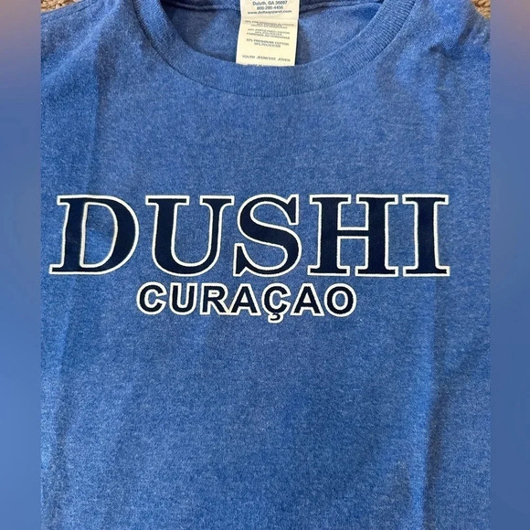 Curaçao Dushi Blue Youth Short Sleeve Shirt - Picture 2 of 3